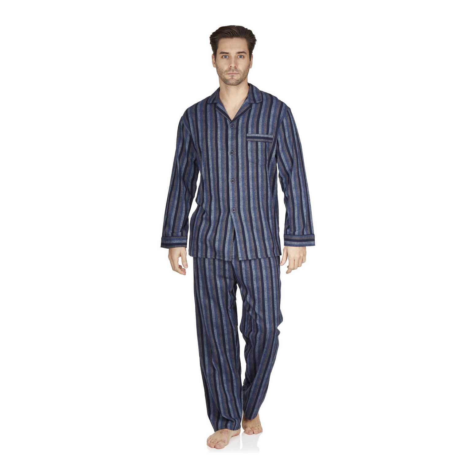 Haigman Brushed Cotton Long Sleeve Pyjama Set